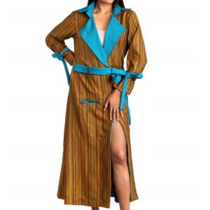 Srijan Geometrical Printed Women's Long Blazer