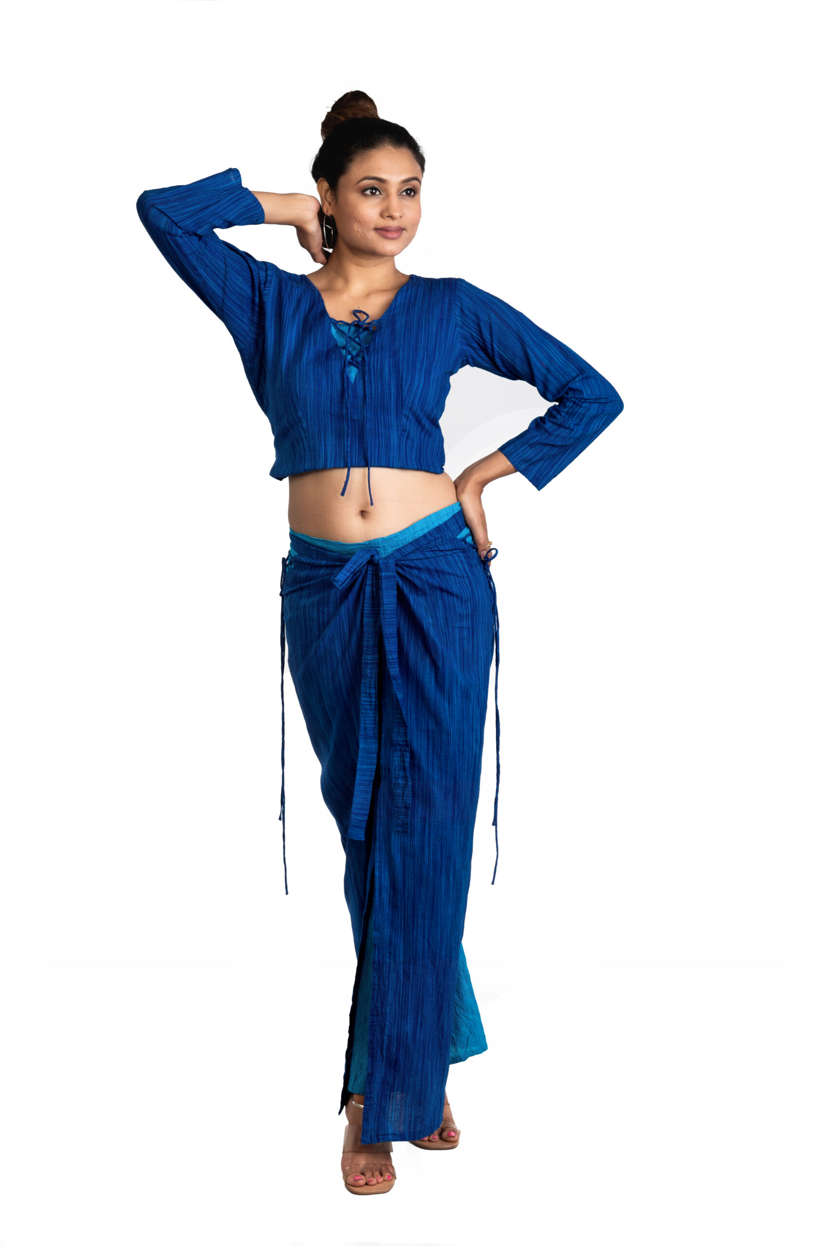 Srijan Wrap & Round Pant and Top - Image 2