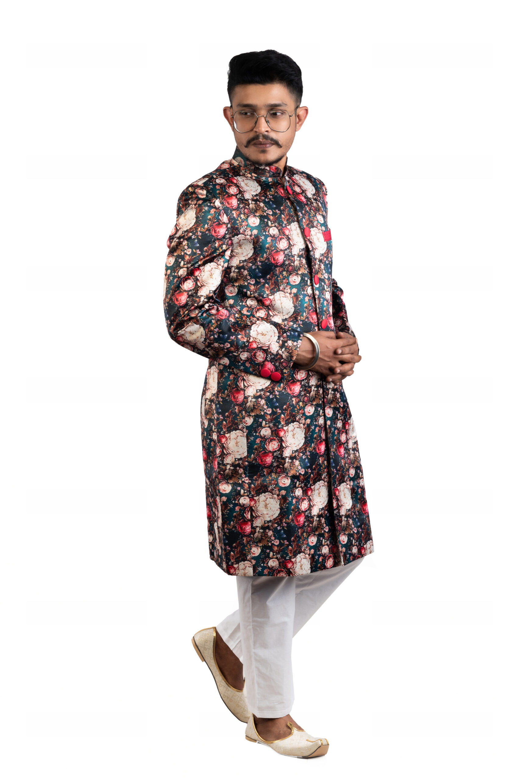 Srijan Silk Sherwani - Image 3
