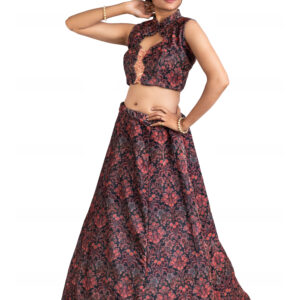 Srijan Floral Printed Skirt and Top
