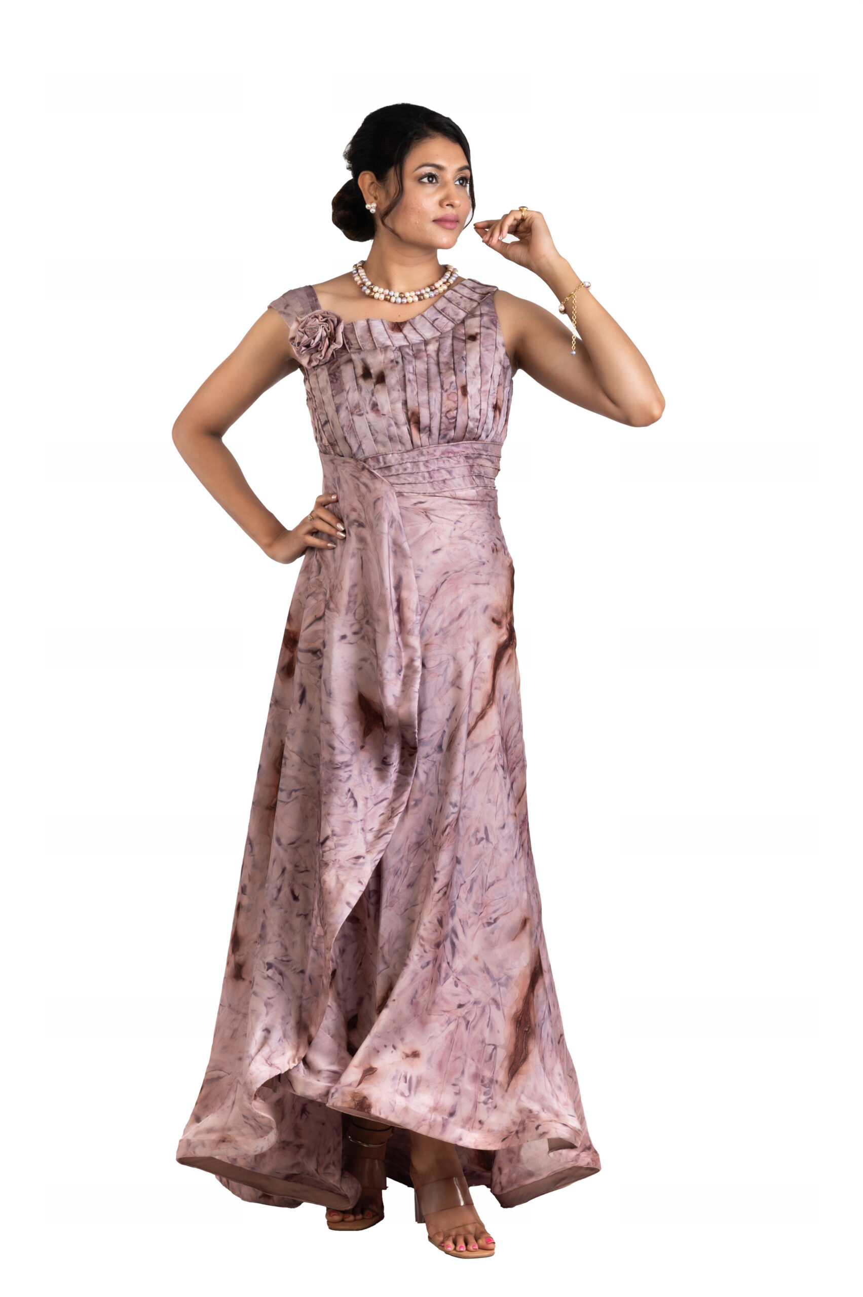 Srijan Satin Flowtail Gown