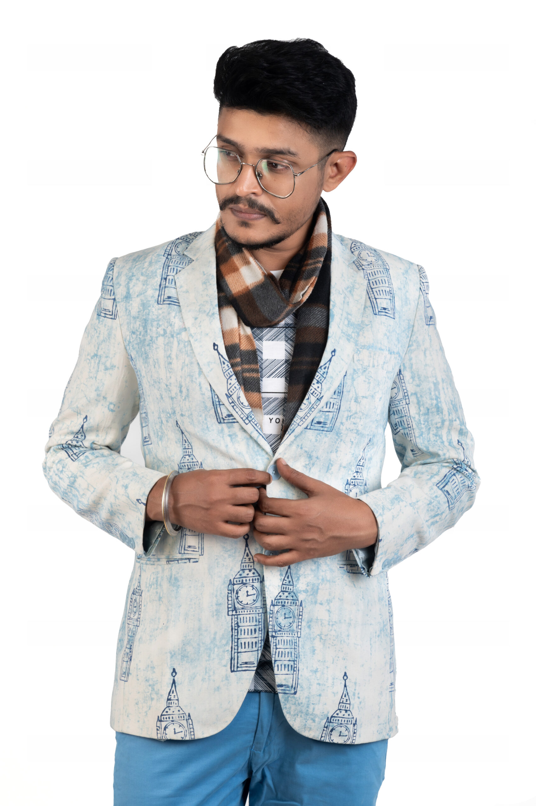 Srijan Printed Blazer - Image 2