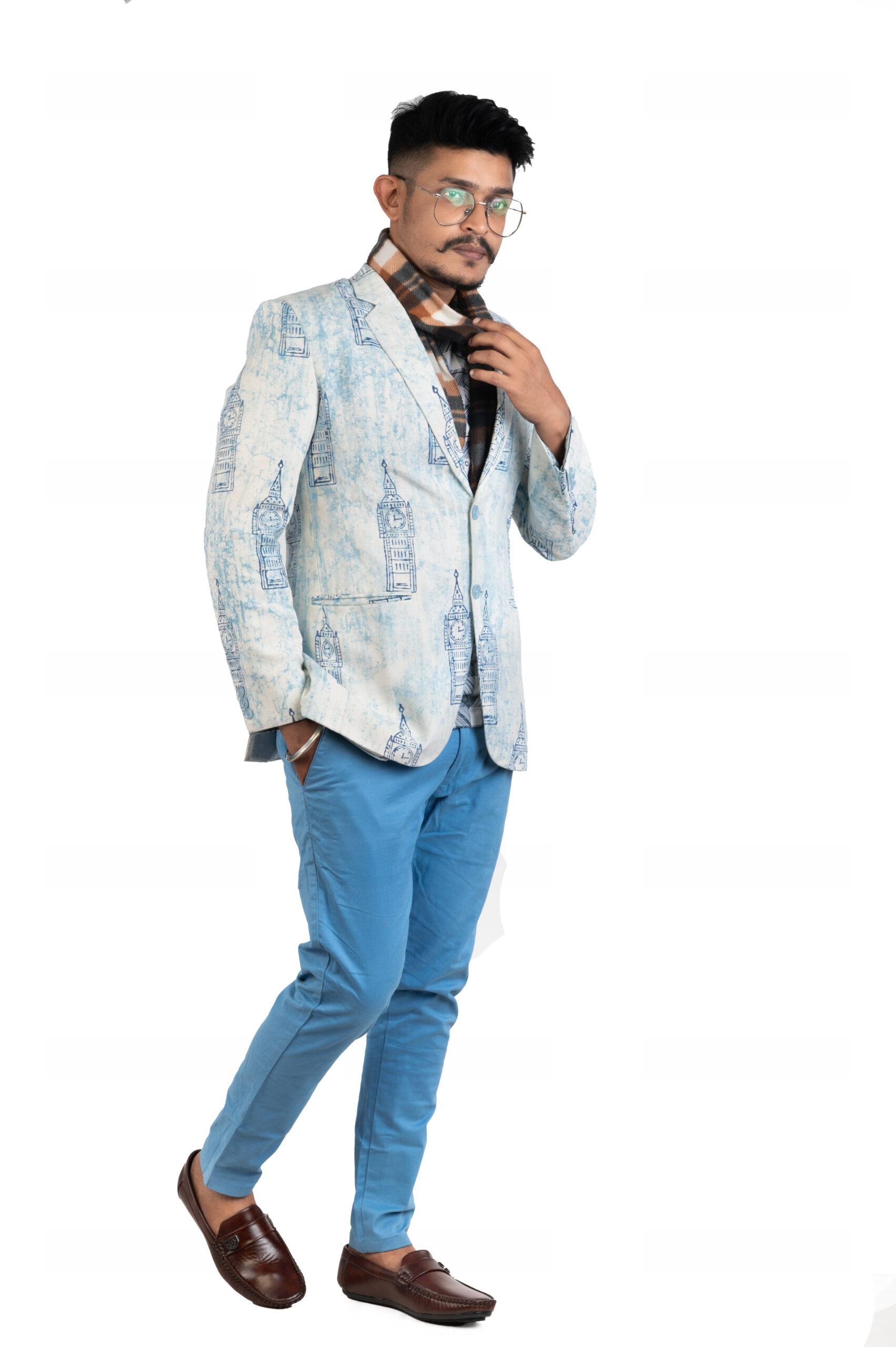 Srijan Printed Blazer - Image 3