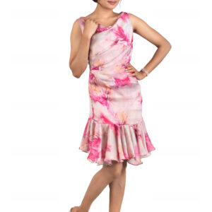 Srijan Chiffon Printed One Piece