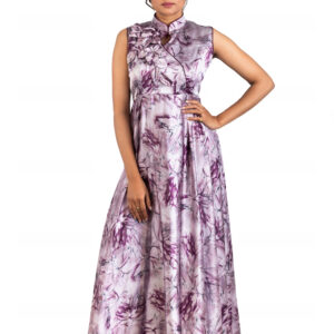 Srijan Satin Printed Gown