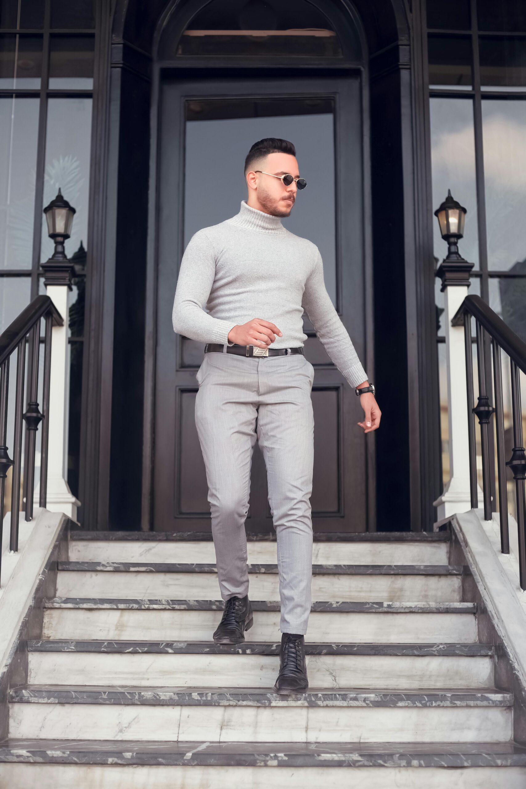 turtleneck & chinos